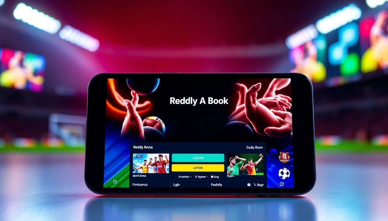 Reddy Anna Book online betting platform showcasing live cricket and sports betting with user-friendly interface and vibrant visuals for easy navigation.