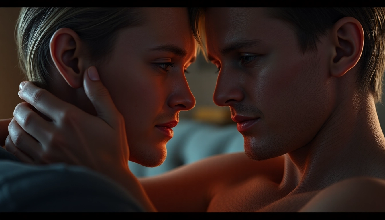 Convey a detailed NSFW AI-generated scene with realistic textures, emotional expressions, and cinematic lighting for accessibility.