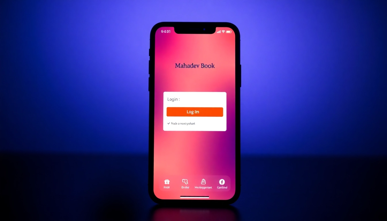 Secure Mahadev book login interface showing easy access for betting enthusiasts, emphasizing convenience and safety for users in India.