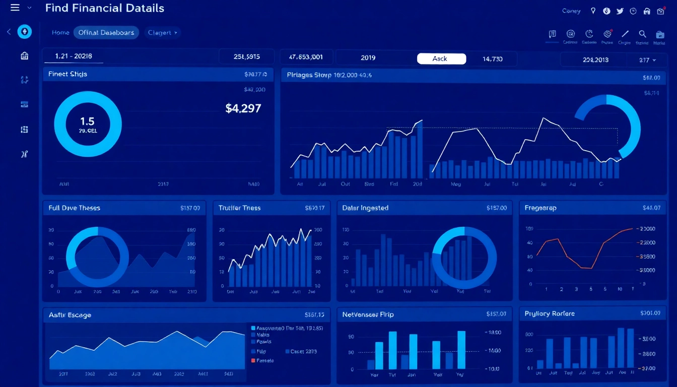 Investment Reporting dashboard showing real-time market and portfolio analysis for financial