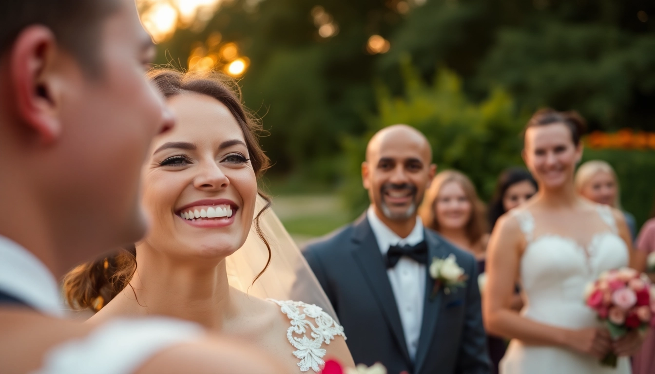 Skilled eskuvo fotos taking authentic wedding photos in outdoor setting, natural light,